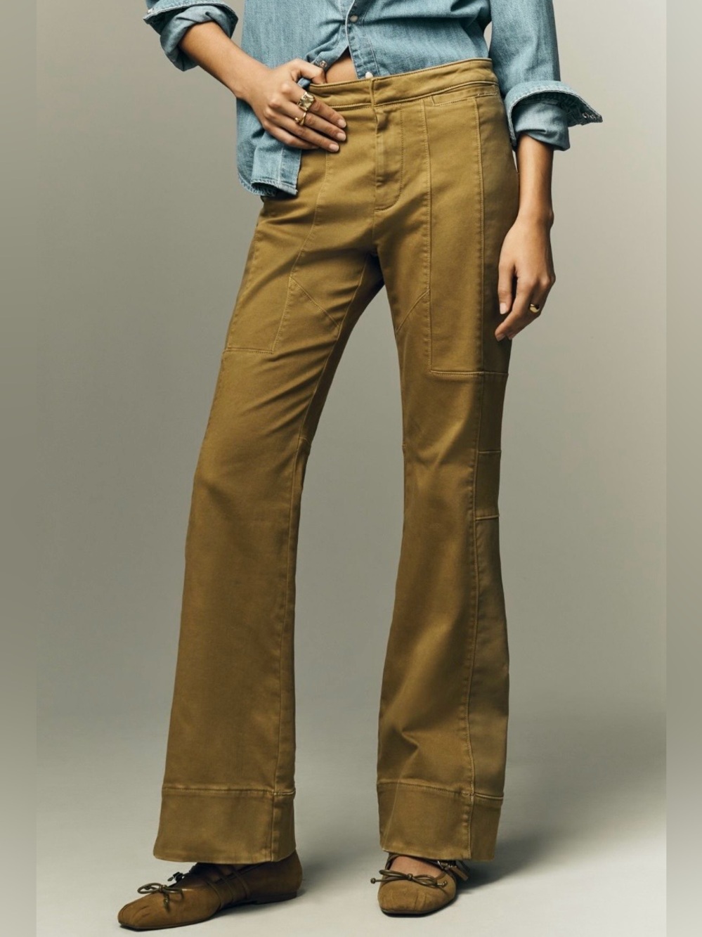 Anthropologie Pilcro Annika Clean Bootcut Pants 30 NWT